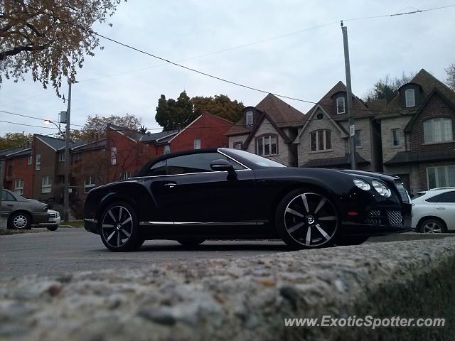 Bentley Continental spotted in Toronto, Canada
