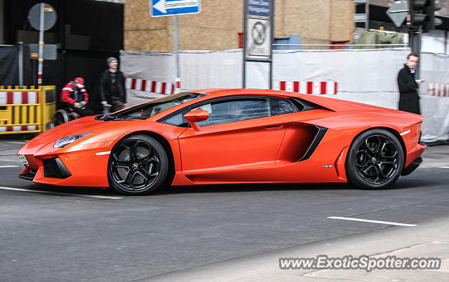 Lamborghini Aventador spotted in Düsseldorf, Germany