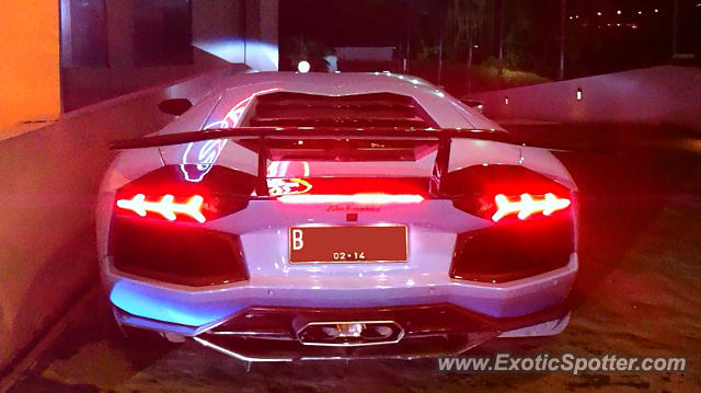 Lamborghini Aventador spotted in Jakarta, Indonesia