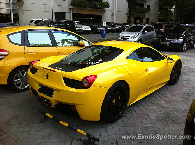 Ferrari 458 Italia spotted in Jakarta, Indonesia