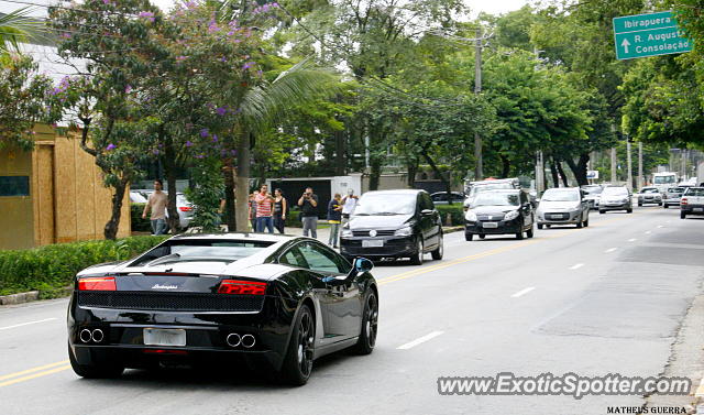 Lamborghini Gallardo spotted in São Paulo, Brazil