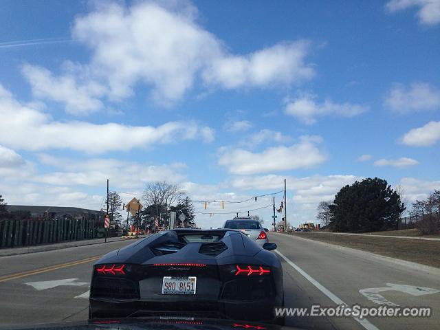 Lamborghini Aventador spotted in Northfield, Illinois