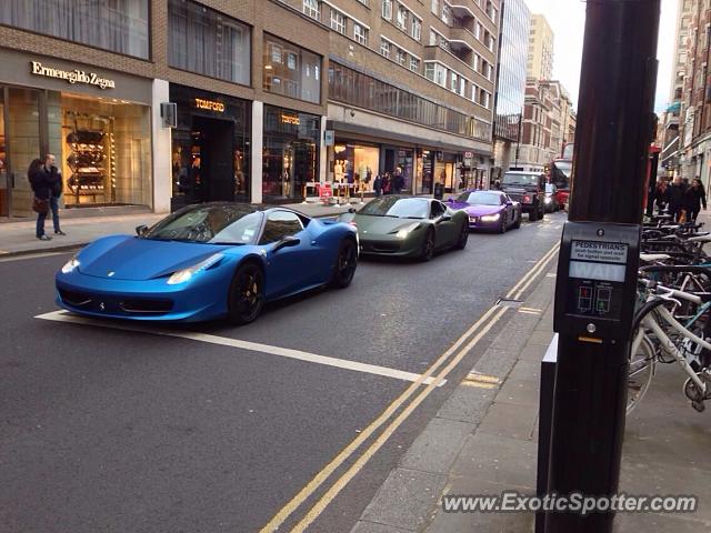 Ferrari 458 Italia spotted in London, United Kingdom