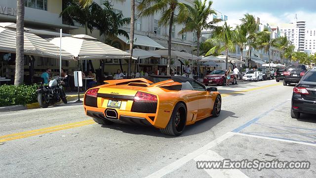 Lamborghini Murcielago spotted in Miami Beach, Florida