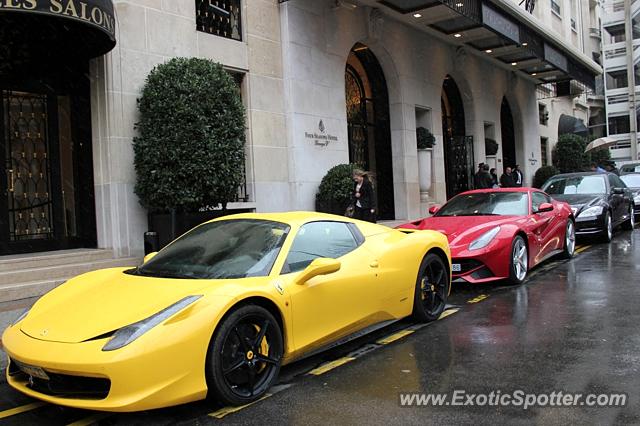 Ferrari 458 Italia spotted in Paris, France