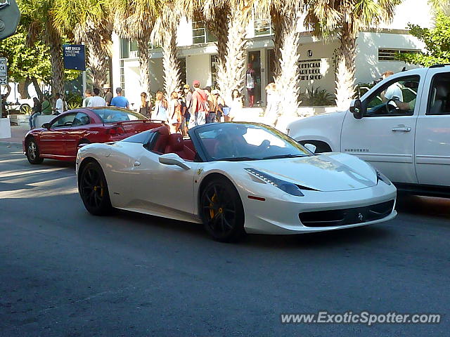 Ferrari 458 Italia spotted in Miami, Florida