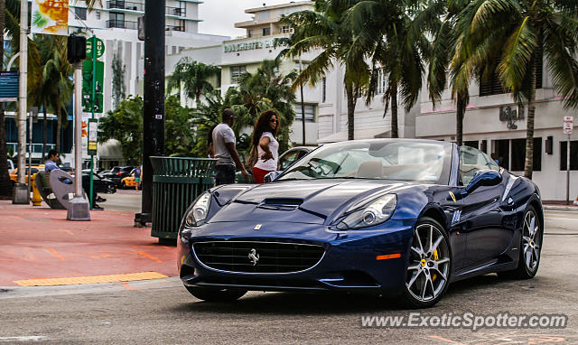 Ferrari California spotted in Miami, Florida