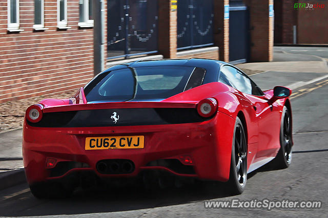 Ferrari 458 Italia spotted in Wakefield, United Kingdom