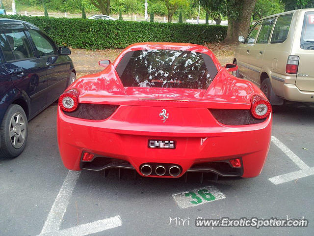 Ferrari 458 Italia spotted in Miri,Sarawak, Malaysia