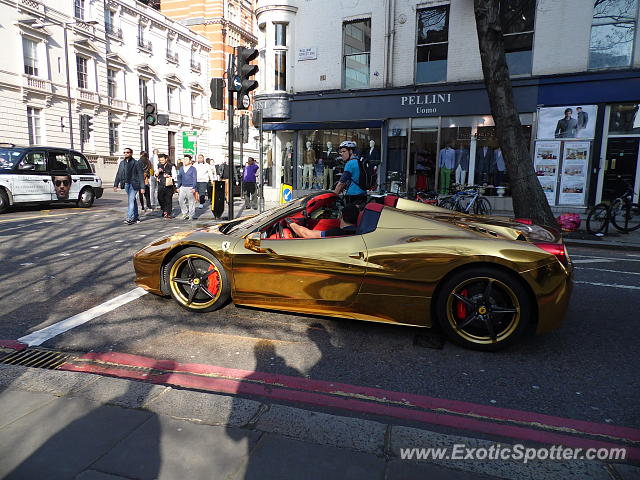 Ferrari 458 Italia spotted in London, United Kingdom