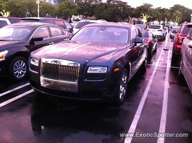 Rolls Royce Ghost spotted in Miami, Florida
