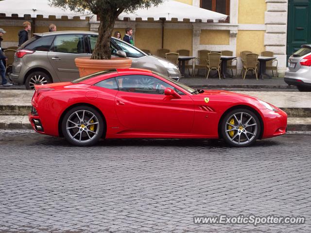 Ferrari California spotted in Vatican City, Italy