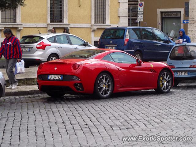 Ferrari California spotted in Vatican City, Italy