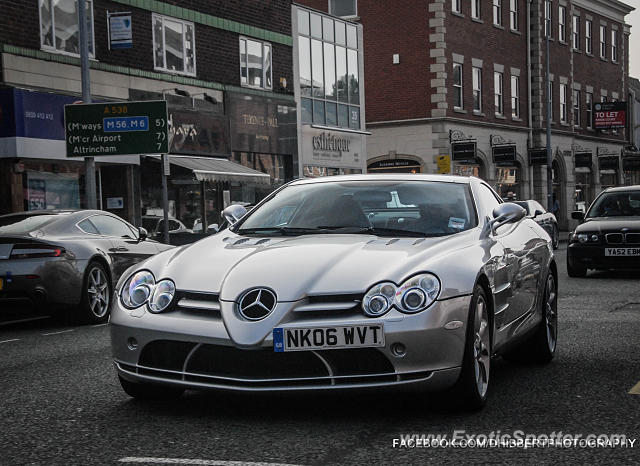Mercedes SLR spotted in Wilmslow, United Kingdom