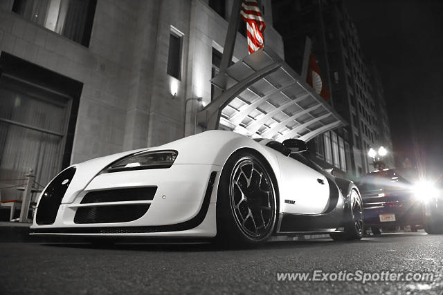 Bugatti Veyron spotted in Boston, Massachusetts