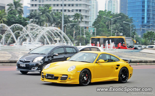 Porsche 911 Turbo spotted in Jakarta, Indonesia