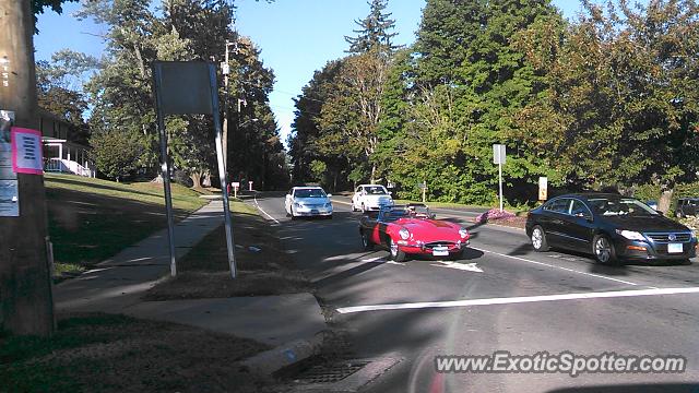 Jaguar E-Type spotted in Newtown, Connecticut