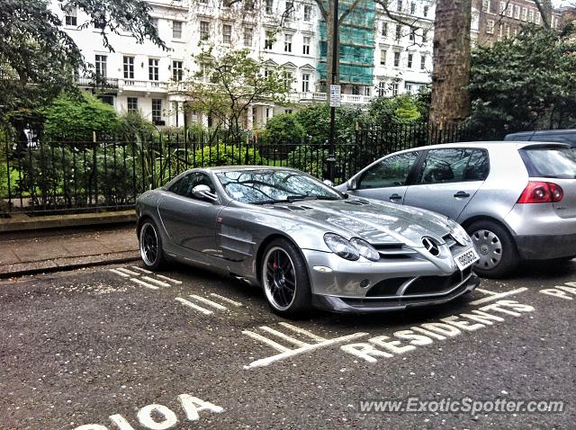Mercedes SLR spotted in London, United Kingdom