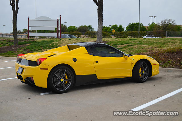 Ferrari 458 Italia spotted in Dallas, Texas