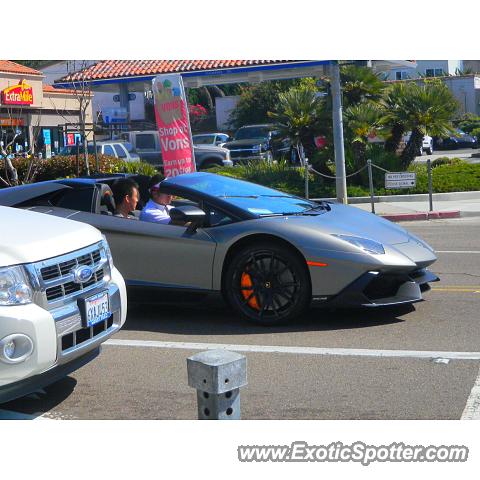 Lamborghini Aventador spotted in La Jolla, California