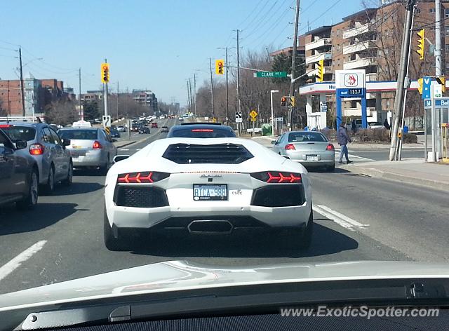 Lamborghini Aventador spotted in North york, Canada