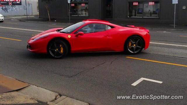 Ferrari 458 Italia spotted in Melbourne, Australia