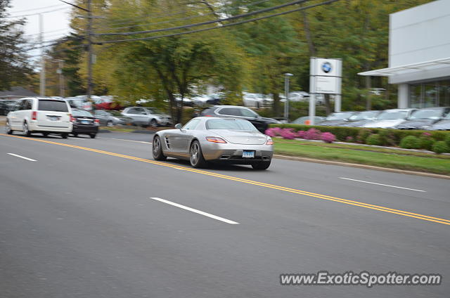Mercedes SLS AMG spotted in Greenwich, Connecticut