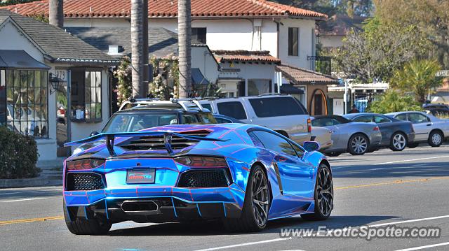 Lamborghini Aventador spotted in Santa Barbara, California