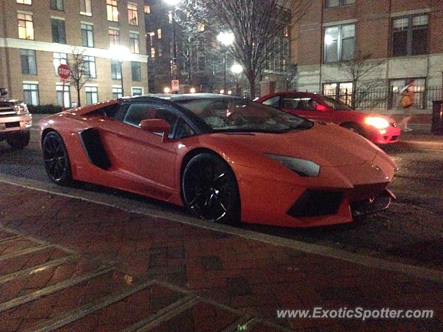 Lamborghini Aventador spotted in Arlington, Virginia