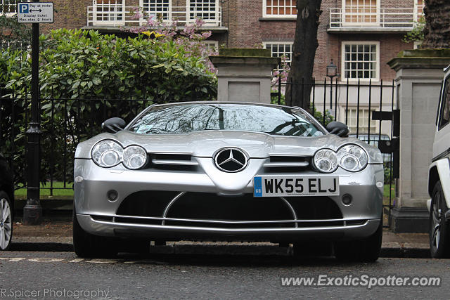 Mercedes SLR spotted in London, United Kingdom