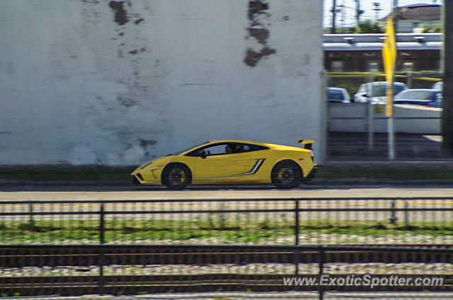 Lamborghini Gallardo spotted in Galveston, Texas