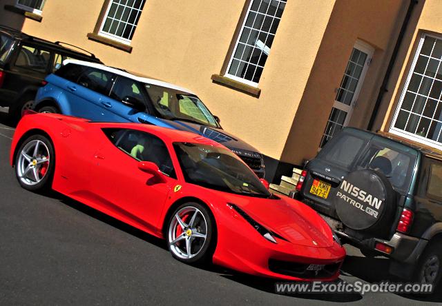 Ferrari 458 Italia spotted in Castletown, United Kingdom
