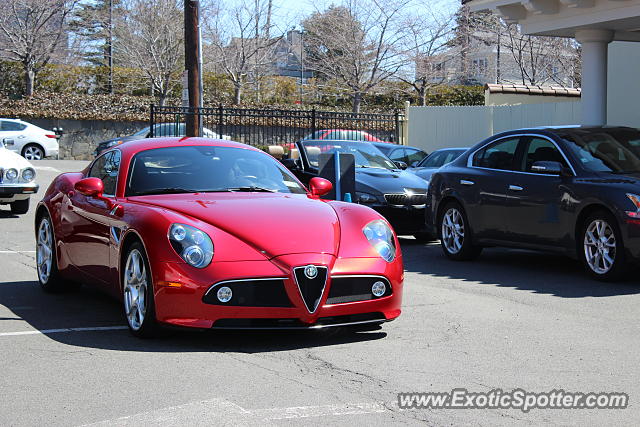 Alfa Romeo 8C spotted in Greenwich, Connecticut