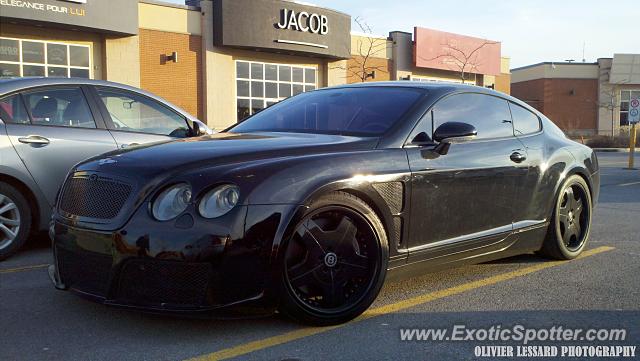 Bentley Continental spotted in Boucherville, Canada