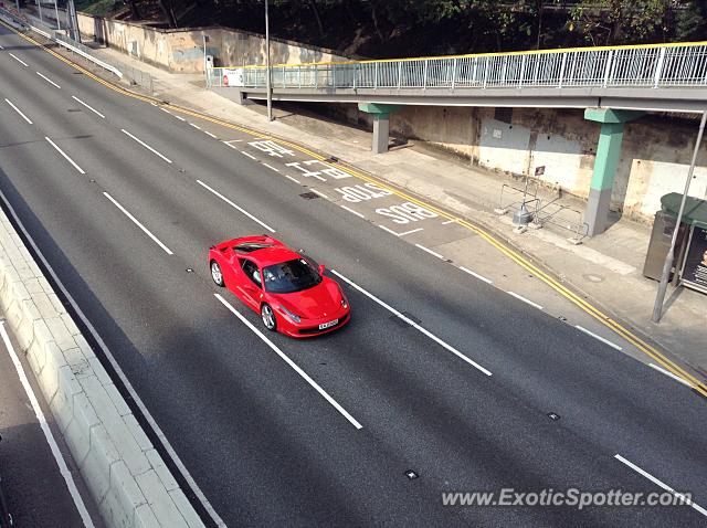 Ferrari 458 Italia spotted in Hong Kong, China