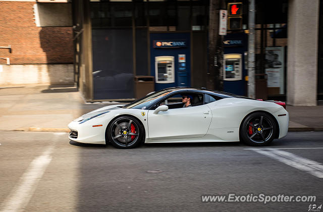 Ferrari 458 Italia spotted in Pittsburgh, Pennsylvania