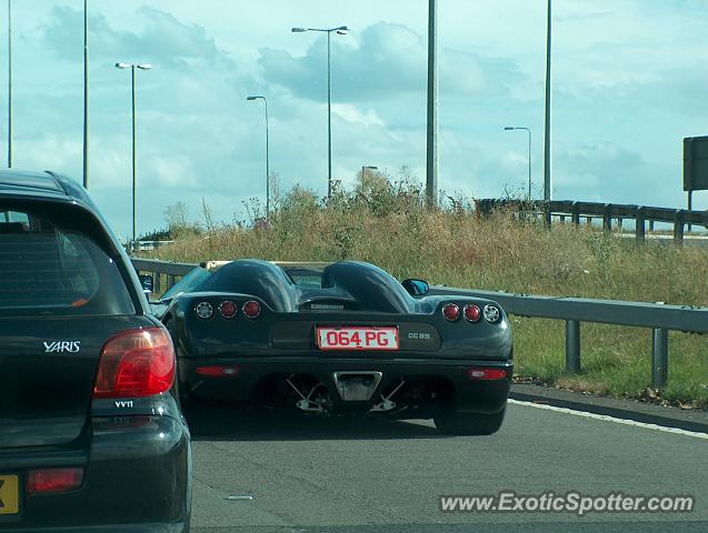 Koenigsegg CC8S spotted in Silverstone., United Kingdom