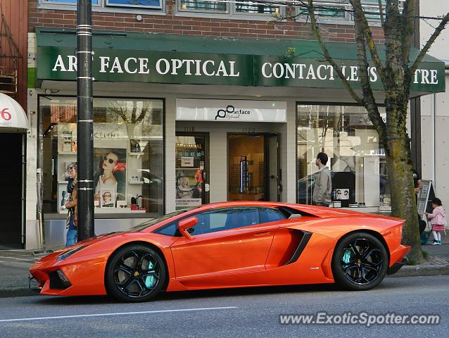 Lamborghini Aventador spotted in Vancouver, Canada