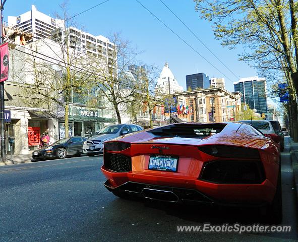 Lamborghini Aventador spotted in Vancouver, Canada