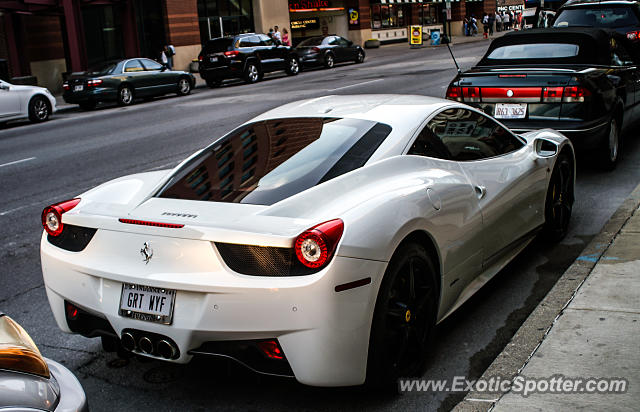 Ferrari 458 Italia spotted in Indianapolis, Indiana
