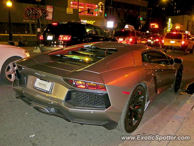 Lamborghini Aventador spotted in Chicago, Illinois