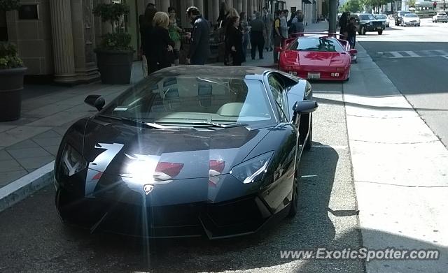 Lamborghini Aventador spotted in Beverly hills, California