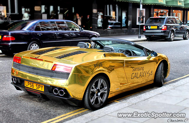 Lamborghini Gallardo spotted in London, United Kingdom