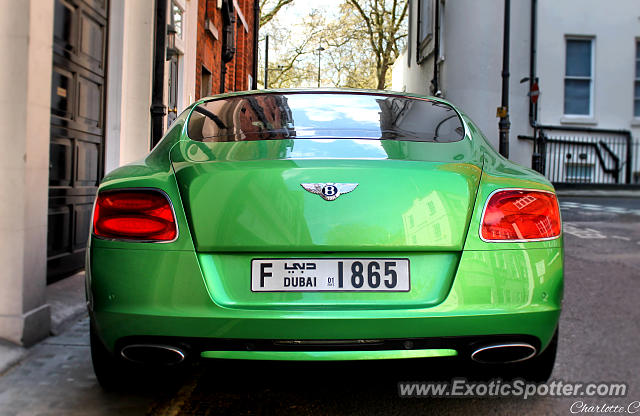 Bentley Continental spotted in London, United Kingdom