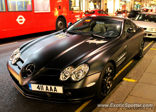 Mercedes SLR spotted in London, United Kingdom