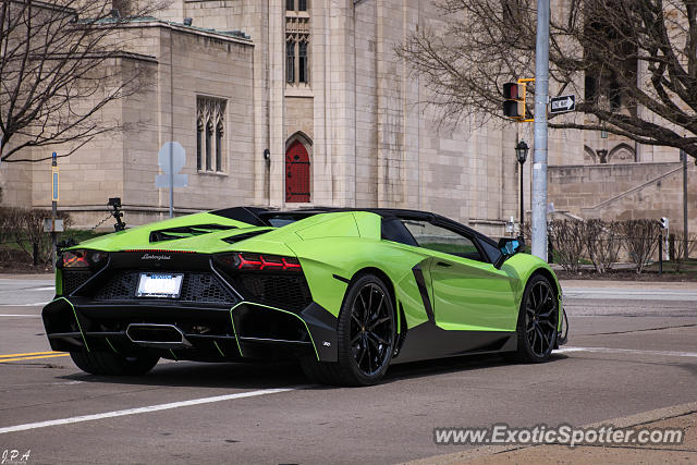 Lamborghini Aventador spotted in Pittsburgh, Pennsylvania