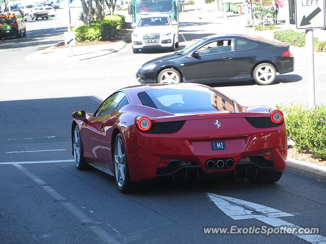 Ferrari 458 Italia spotted in Brisbane, Australia