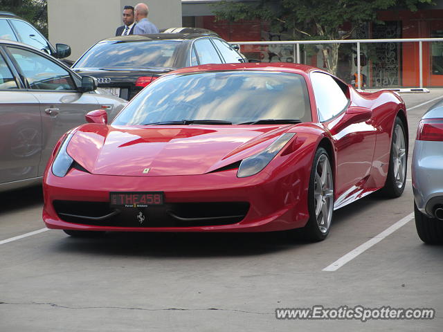 Ferrari 458 Italia spotted in Brisbane, Australia