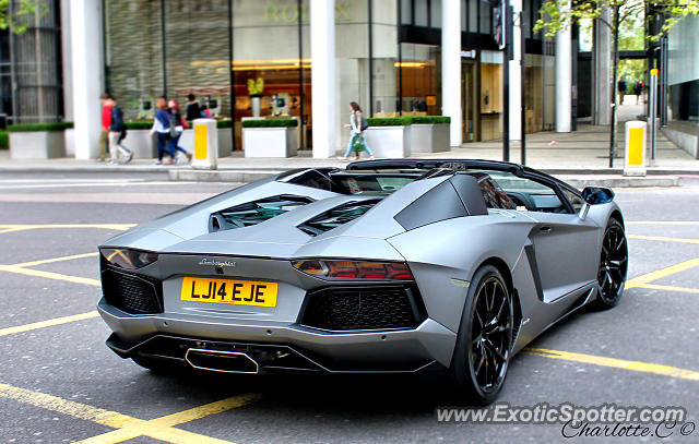 Lamborghini Aventador spotted in London, United Kingdom