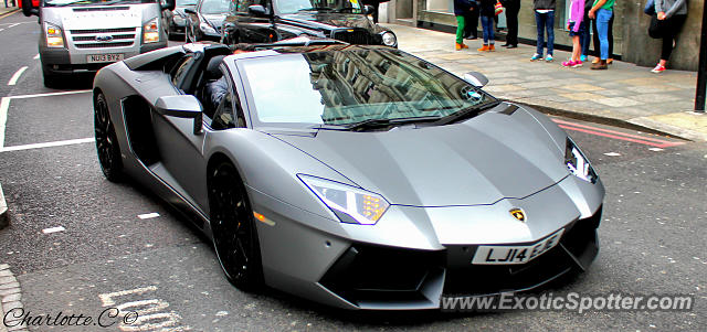 Lamborghini Aventador spotted in London, United Kingdom
